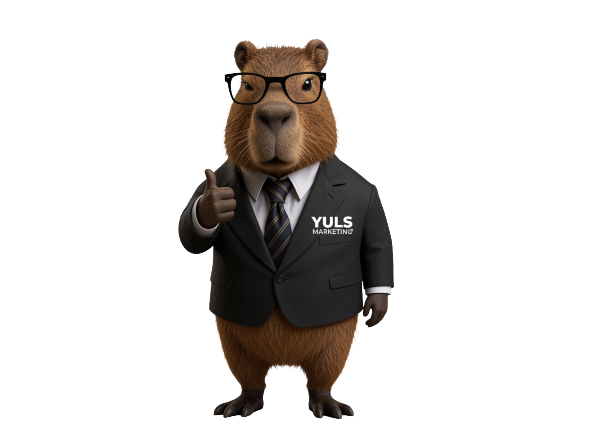 Mascota capibara de YULS Marketing